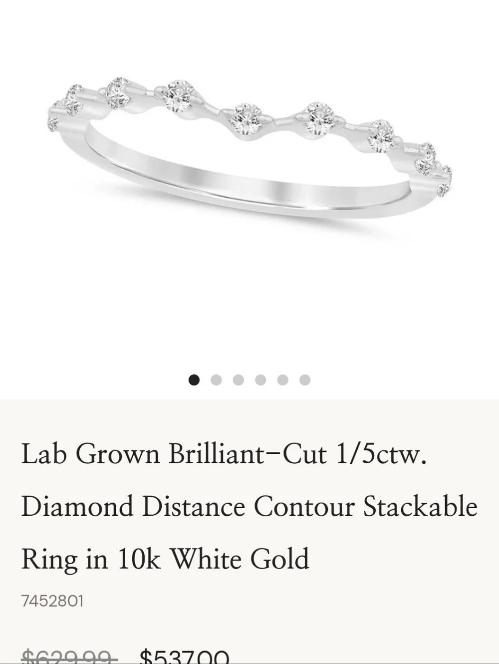 10K White Gold Wedding Band